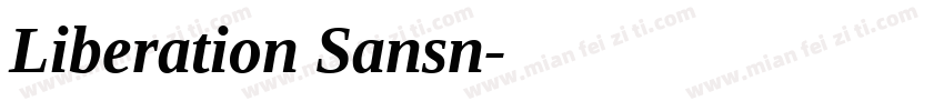 Liberation Sansn字体转换